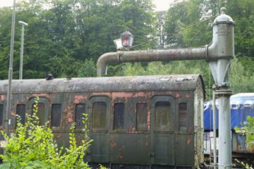 Peter Weise - Lockschuppen Aumühle 23.07.2023 - Wasserkran für Dampfloks