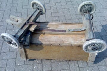 Matthias - Challenge 129: 28.04 - 11.05.2025 - Bollerwagen von meinem Opa mit Kinderwagenrädern