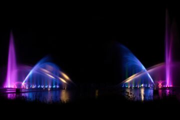Bodo Jarren - Wasserlichtspiele -30.09.2025 - Wasser farbig angestrahlt