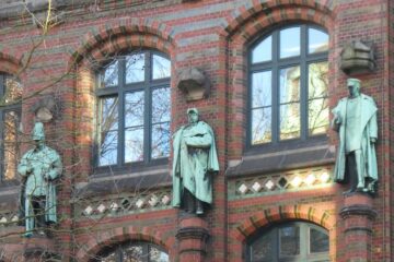 Peter Weise - Weihnachtsmarkt - 16.12.2025 - Laeizhof mit den Kaisern Wilhelm I + II und Gemeral Moltke